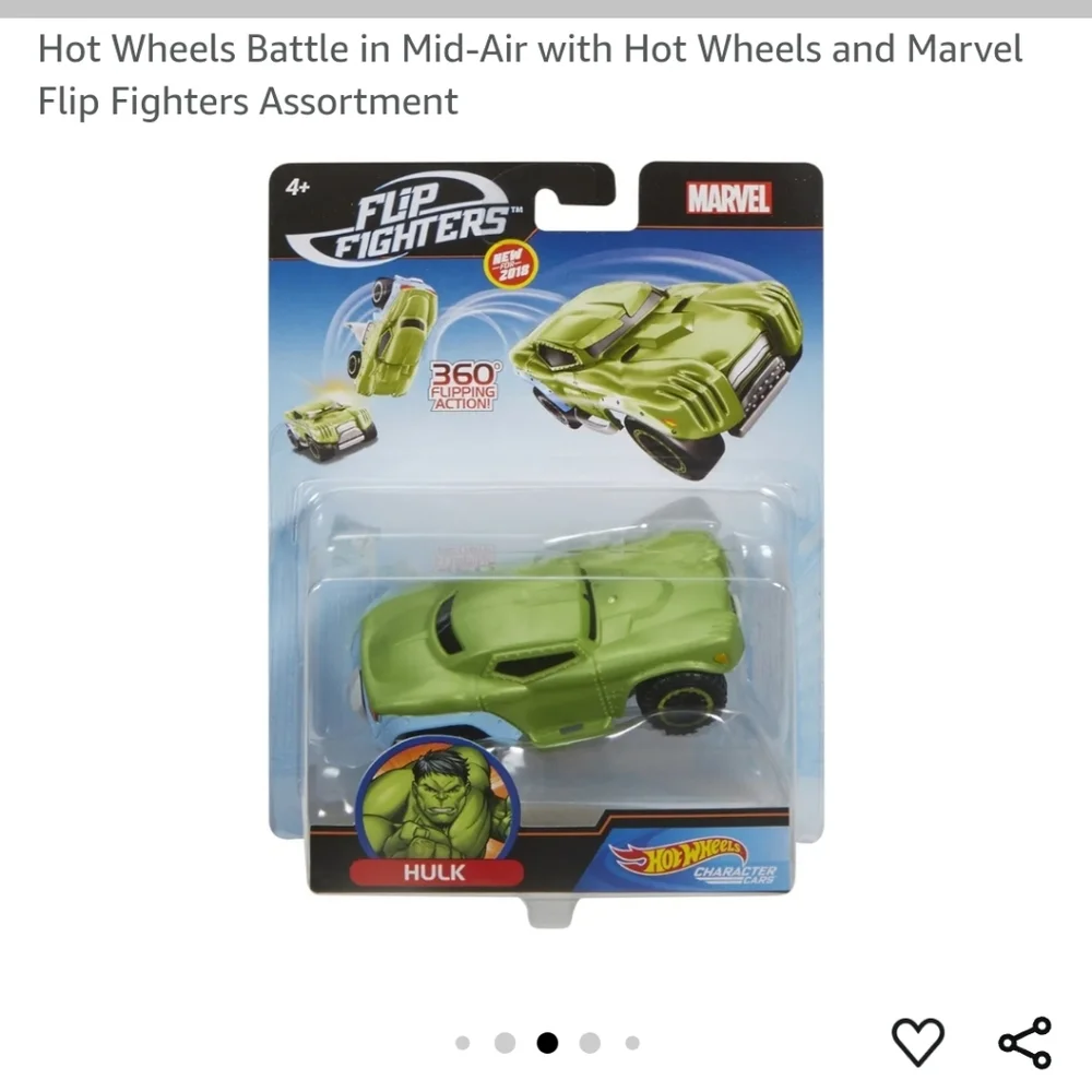 Hot Wheels Flip Fighters - Marvel Hulk
